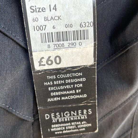 Star by Julia Macdonald NWT Dress Black Size 14 with leopard belt - Picture 6 of 16